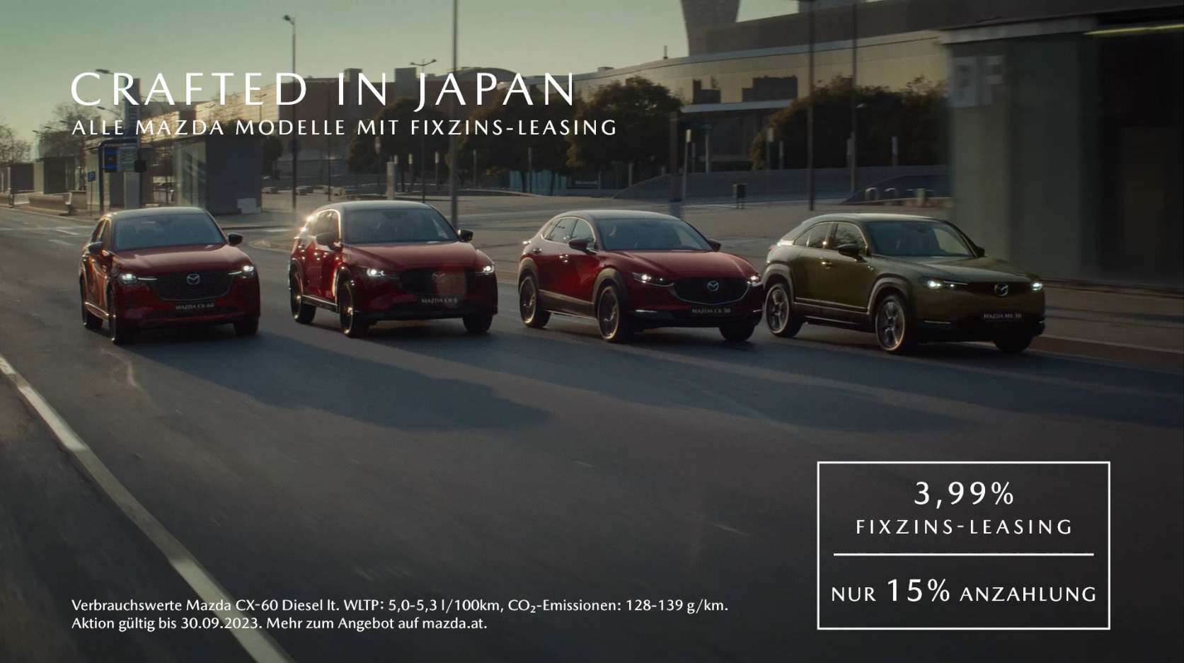 Fixzins-Leasing für alle Mazda Modelle